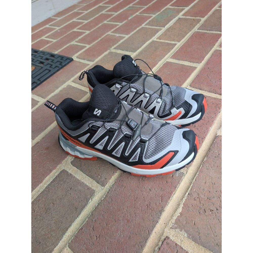Salomon XA Pro 3D Trail Running Shoes Men's 7.5 Grey Orange Hardly Worn